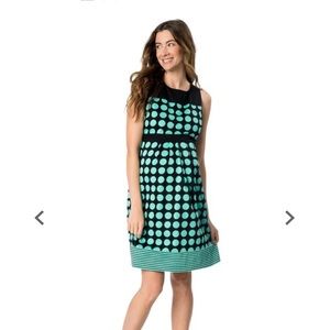Motherhood maternity polka dot dress